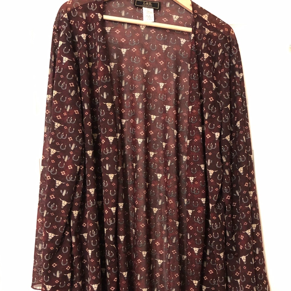 Bull skulls/ horseshoe kimono